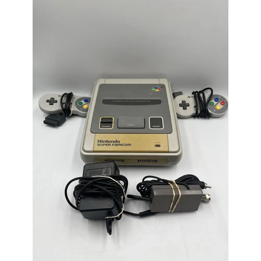 Super Famicom Console SHVC-001 Japan Tested and Working 2 Controllers + Cords